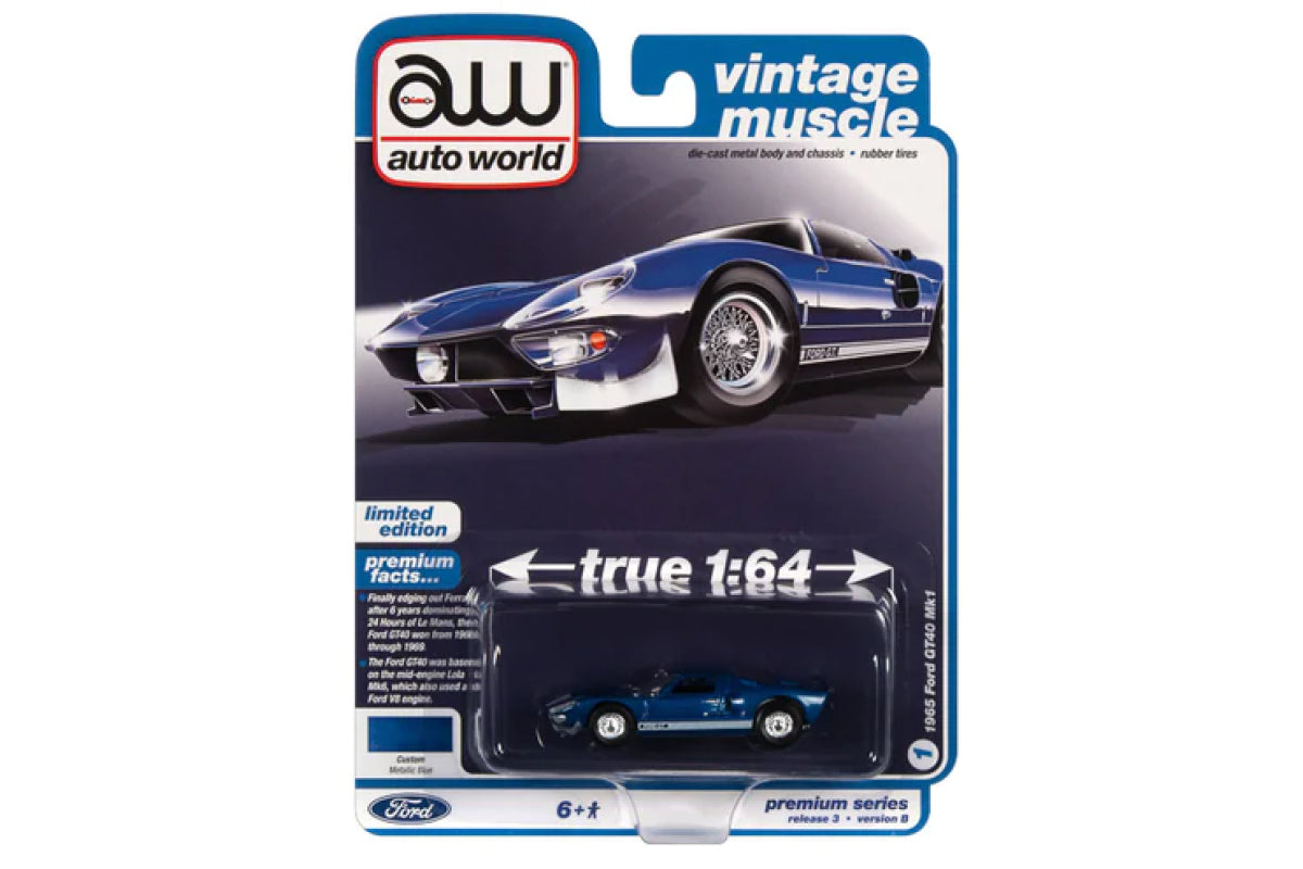 1965 Ford GT40 MK1 (Custom Metallic Blue)