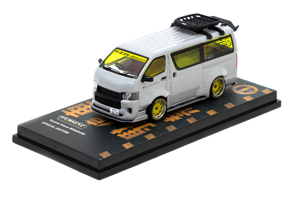 Toyota Hiace Widebody - Tokyo Auto Salon 2021 (Grey with Roof Rack)