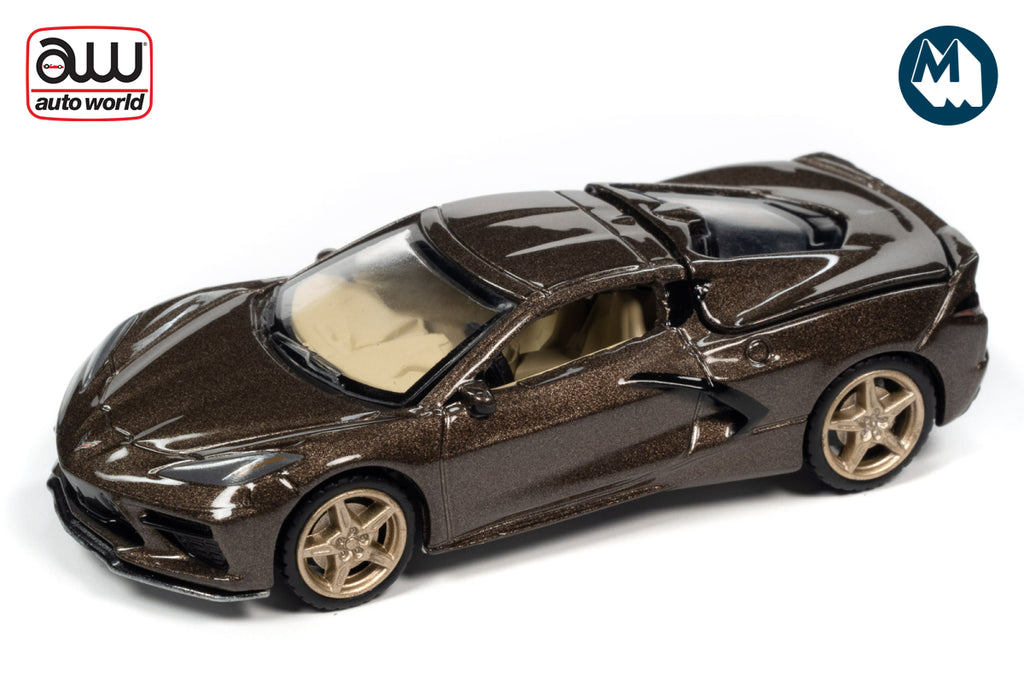 Autoworld 2020 Chevrolet Corvette 1/64 Colore Zeus Bronze – AW64362 AWSP103 A