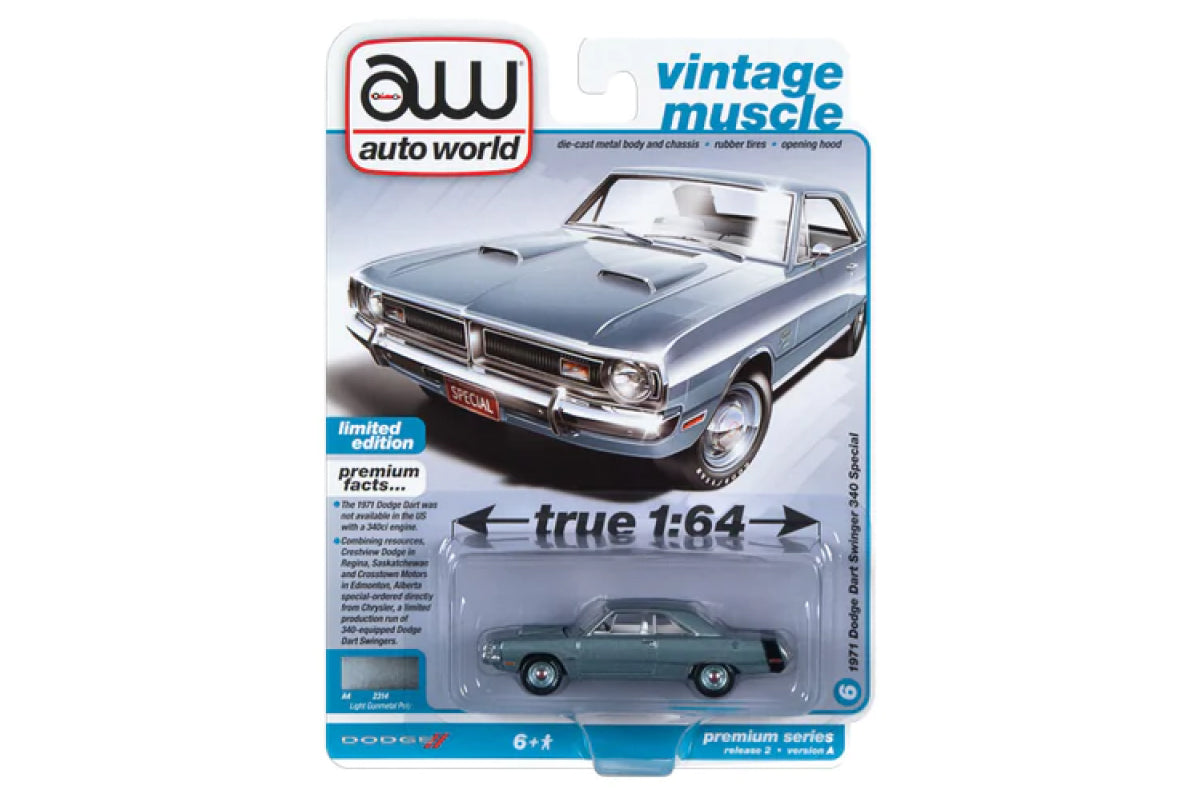 1971 Dodge Dart Swinger 340 Special (Light Gunmetal Poly)