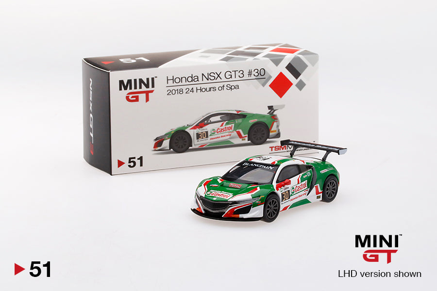 #51 - Honda NSX GT3 #30 2018 24 Hours of Spa