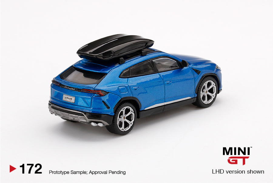 #172 - Lamborghini Urus Blu Eleos w/ Roof Box