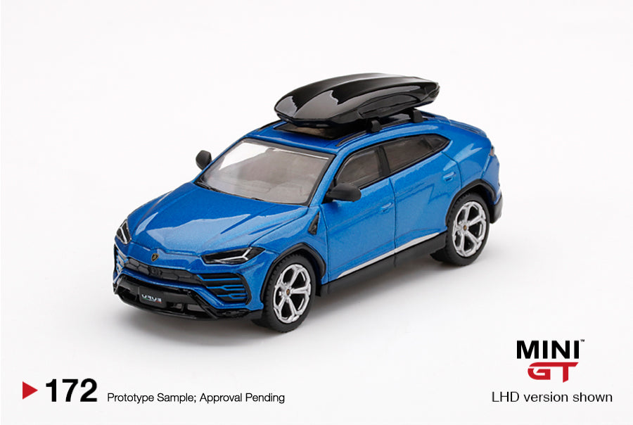 #172 - Lamborghini Urus Blu Eleos w/ Roof Box