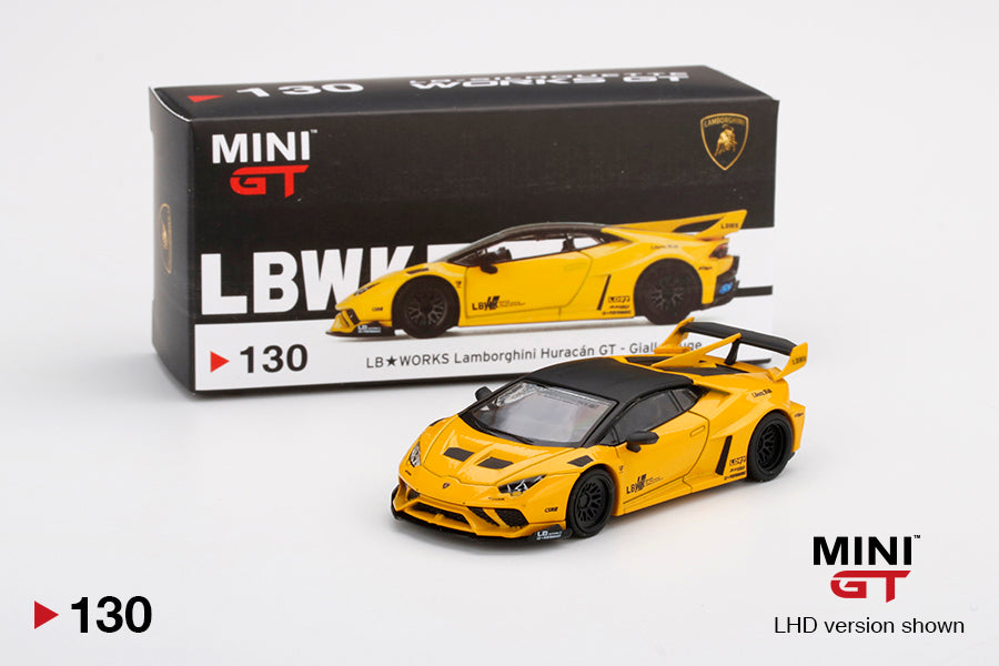 Mini GT / #130 - LB☆WORKS Lamborghini Huracán GT - Giallo Auge ...
