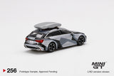 #256 - Audi RS 6 Avant Silver Digital with Roof Box (Camouflage)
