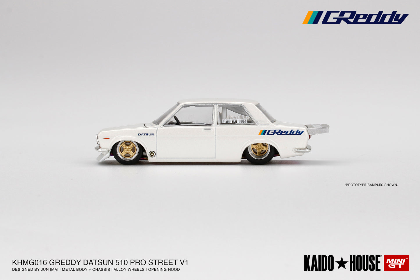 #016 - Datsun 510 Pro Street GREDDY (Pearl White) KAIDO★HOUSE