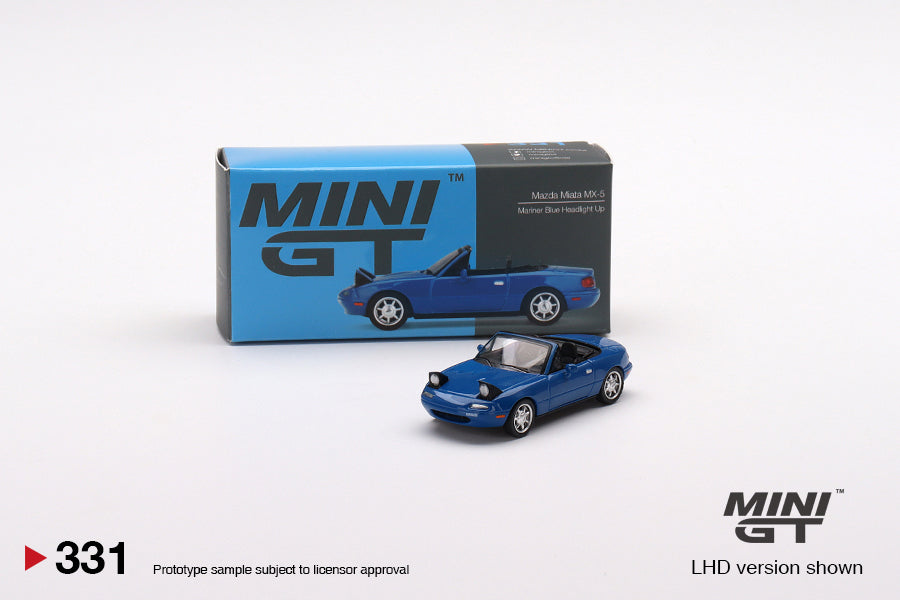 #331 - Mazda Miata MX-5 (NA) with Headlight Up (Mariner Blue)