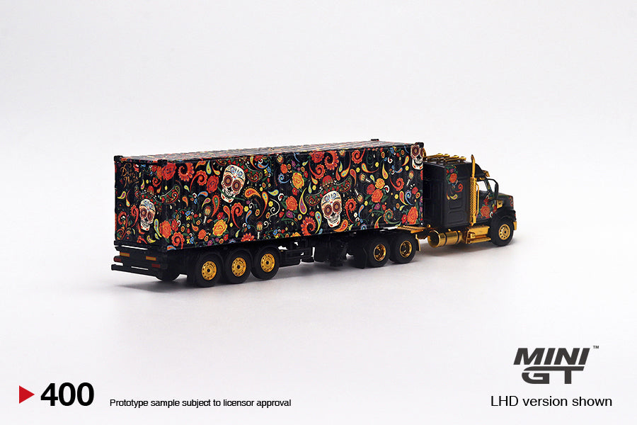 #400 - Western Star 49X "Dia De Los Muertos" with 40 Ft Container