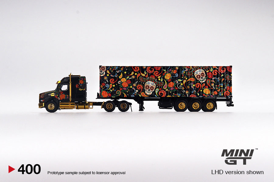 #400 - Western Star 49X "Dia De Los Muertos" with 40 Ft Container