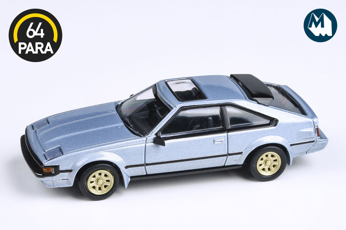 1984 Toyota Celica Supra XX with lights down (Light Blue Metallic)