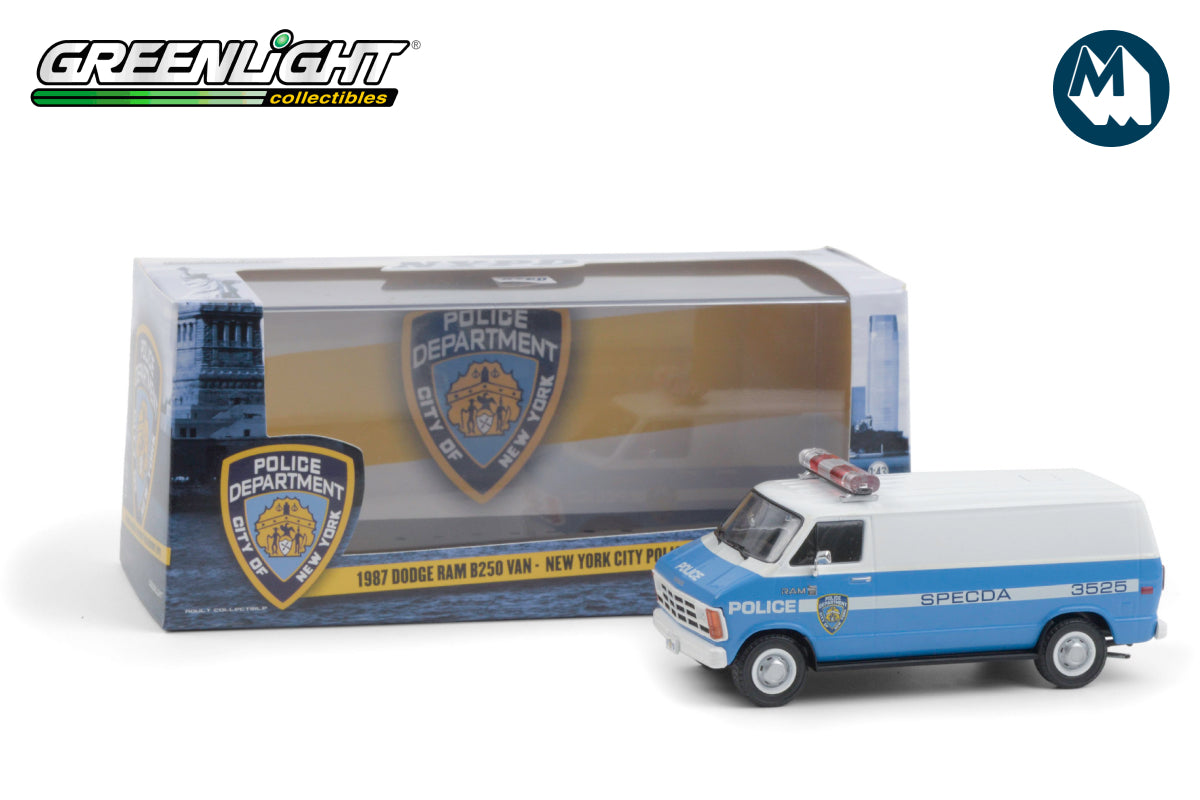 1:43 - 1987 Dodge Ram B250 Van / New York City Police Dept (NYPD)