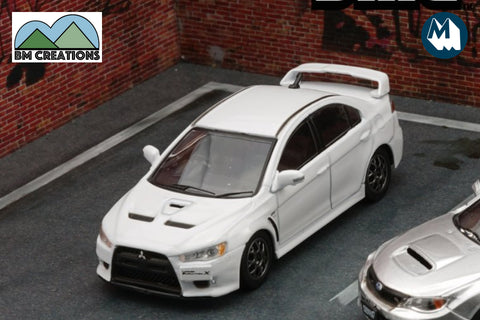 Mitsubishi Lancer EVO X with lots of extra parts (White)