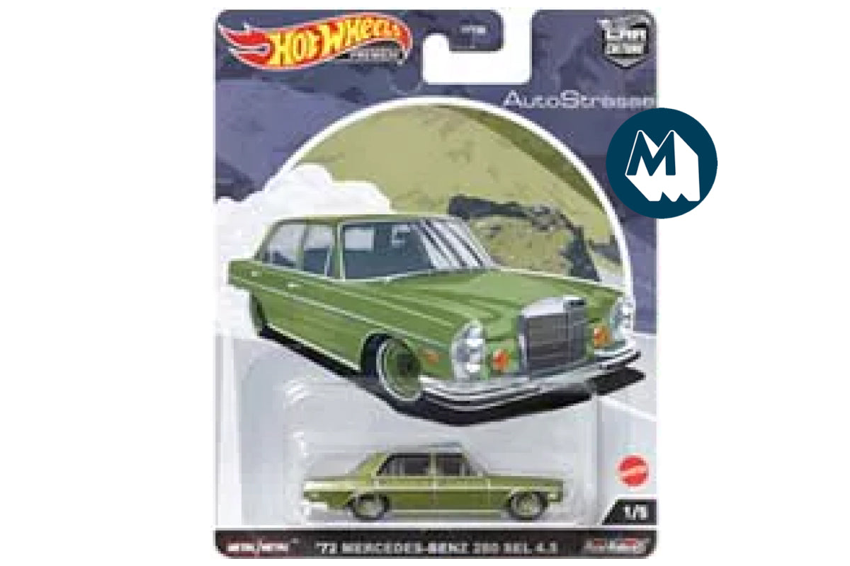 Hot Wheels Car Culture 2022 Mix 6 AutoStrasse / #1 - '72 Mercedes-Benz 280 SEL 4.5