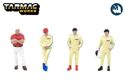 1:64 American Diorama / Tarmac Works - Race Drivers 1 Figures Set / BRE 1 (T64F-006-BRE1)
