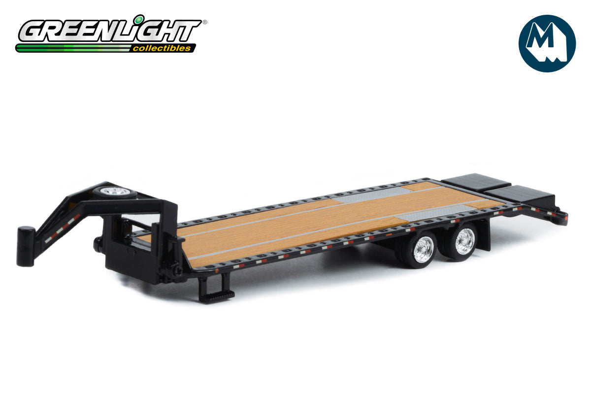 Gooseneck Trailer (Black with Red and White Conspicuity Stripes)