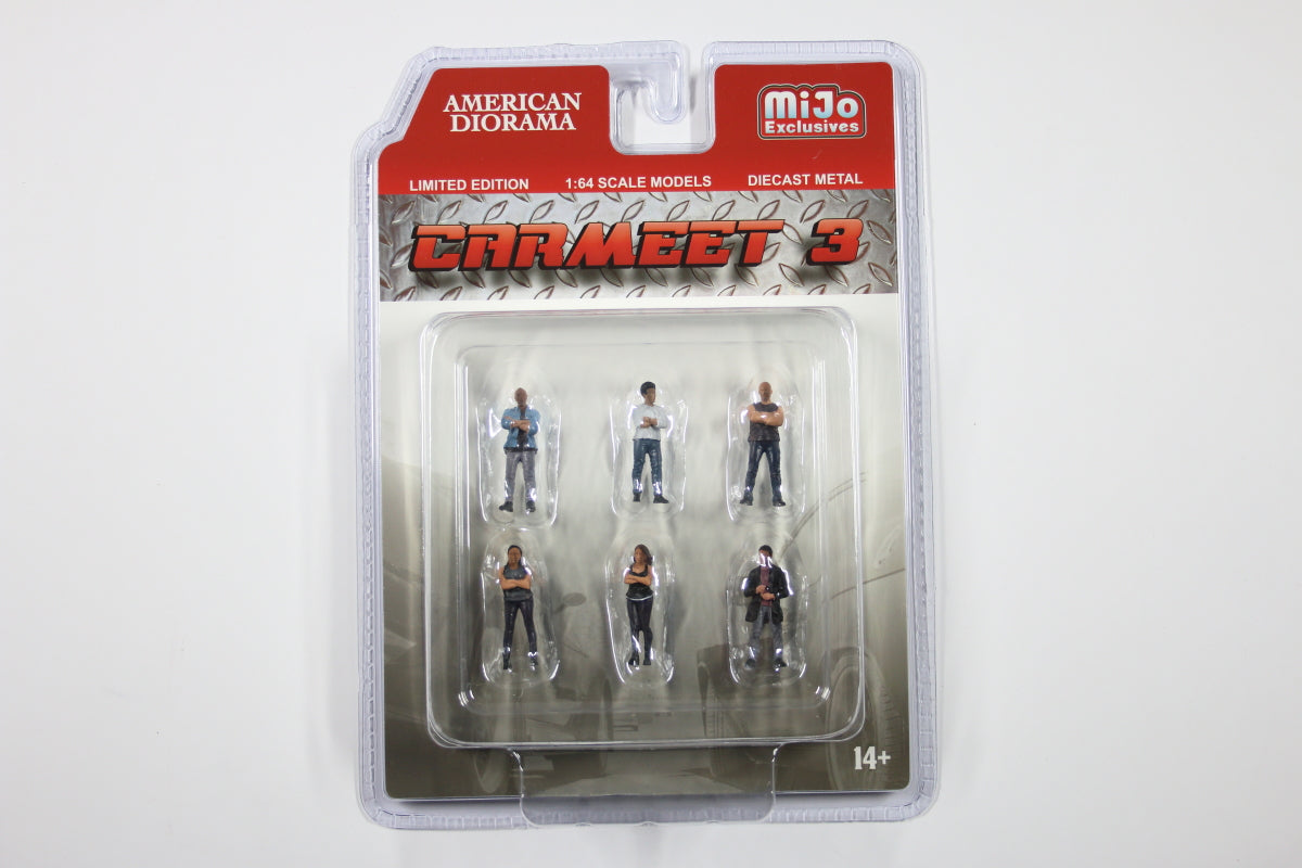 1:64 American Diorama Car Meet 3 Set (AD-76488)