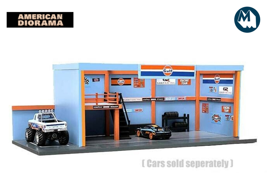 American Diorama AD76531 Diorama Bausatz Gulf Garage - mijo