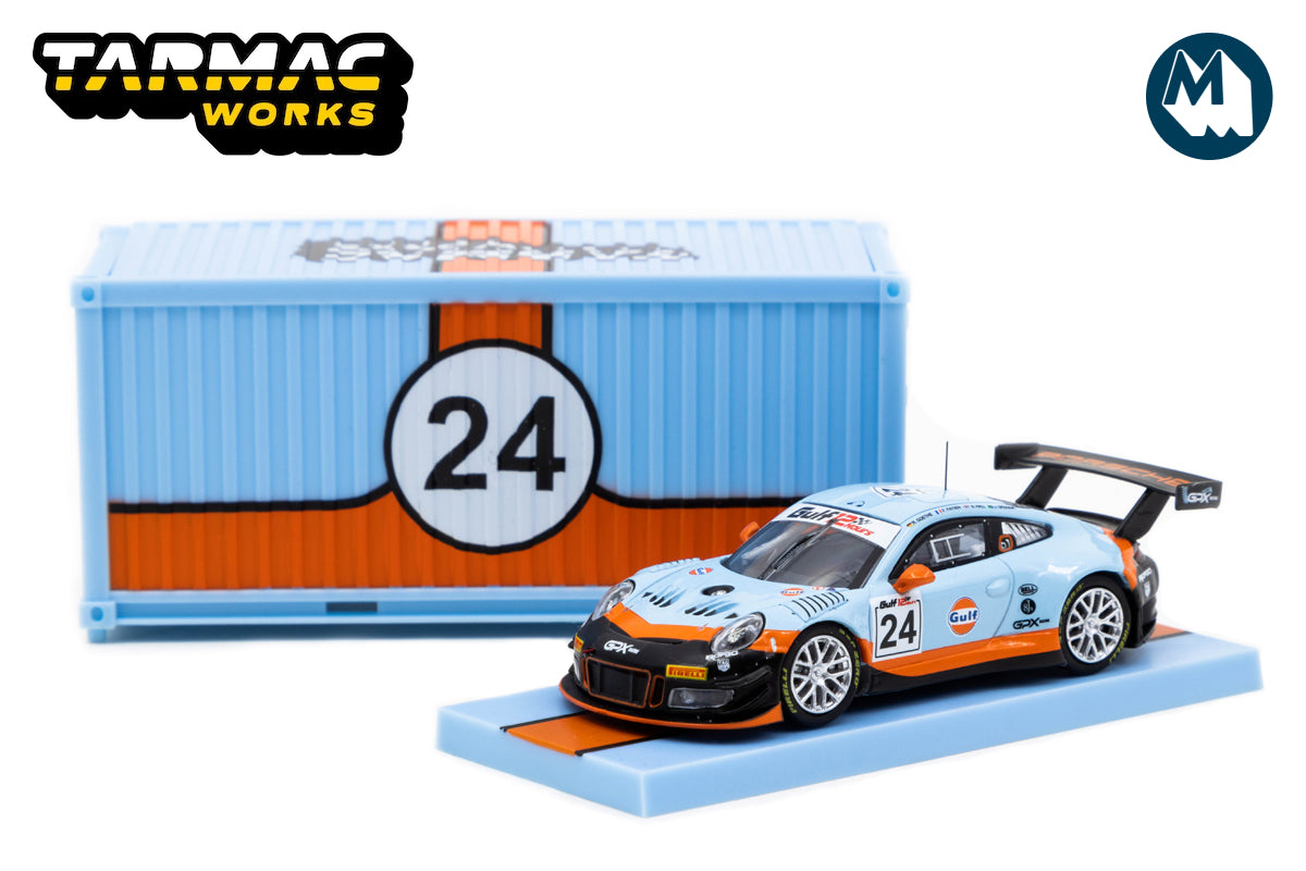 Porsche 911 GT3 R GULF 12H 2018 #24 with Container