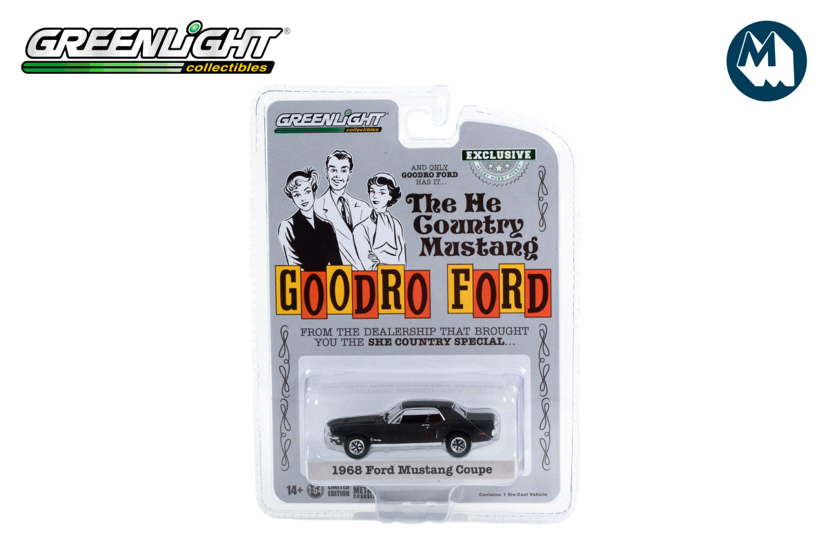 1968 Ford Mustang Coupe "He Country Special" - Bill Goodro Ford, Denver, Colorado (Stealth Black)