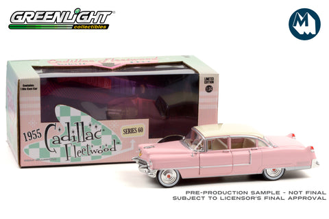 1:24 - 1955 Cadillac Fleetwood Series 60 / Pink with White Roof