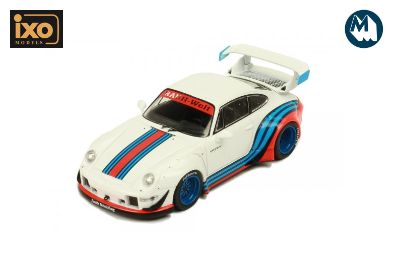 1:43 - RWB 993 (White with Martini Stripes) – Modelmatic