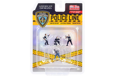 1:64 American Diorama Police Line Set (AD-76493)