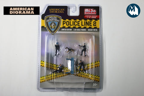 1:64 American Diorama Police Line 2 (AD-76497MJ)