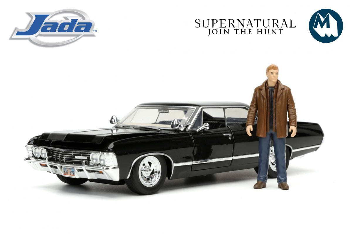 1:24 - Supernatural / 1967 Chevy Impala SS Sport Sedan with Dean Winchester Figure