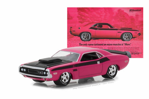 1970 Dodge Challenger T/A "The Only Name Tattooed On More Muscles is Mom" (BFGoodrich Vintage Ad Cars)