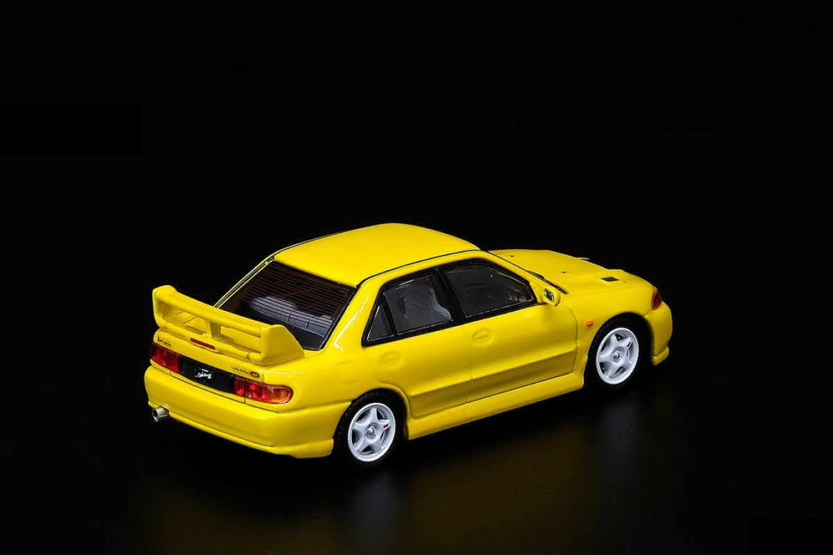 Mitsubishi Lancer Evolution III - Yellow with extra wheels and alternative bonnet decal