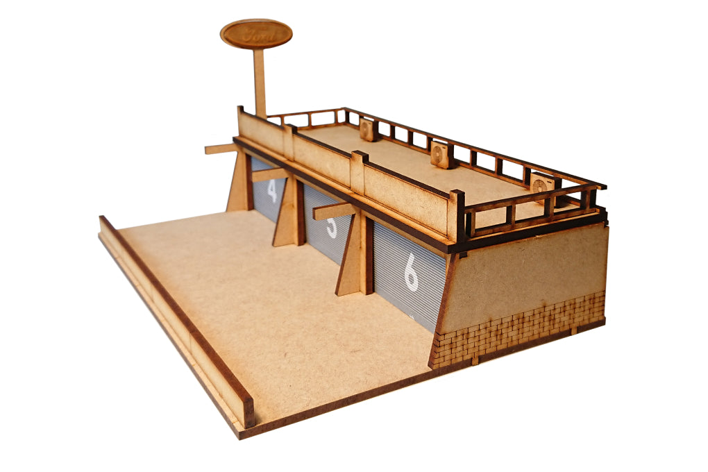 1:64 Diorama Kit - Pit Lanes 4, 5 & 6 (Ford)