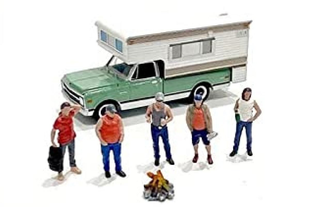 1:64 American Diorama Campers Set (AD-76489)