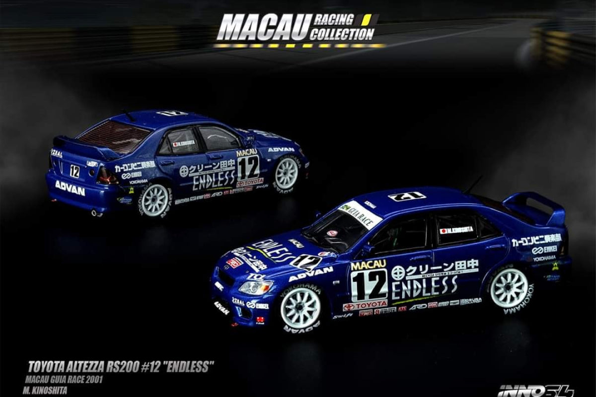 Toyota Altezza RS200 #12 Endless Macau Guia Race 1991 M. Kinohita