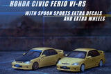 1995 Honda Civic Ferio Vi-RS JDM Mod. Version with extra Spoon Sports of wheels and decals (Phoenix Yellow)