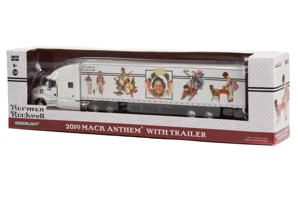 2019 Mack Anthem 18 Wheeler Tractor-Trailer - Norman Rockwell