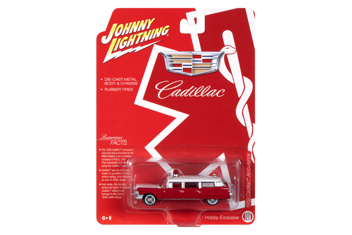 1959 Cadillac Hearse - Ambulance (Red & White)