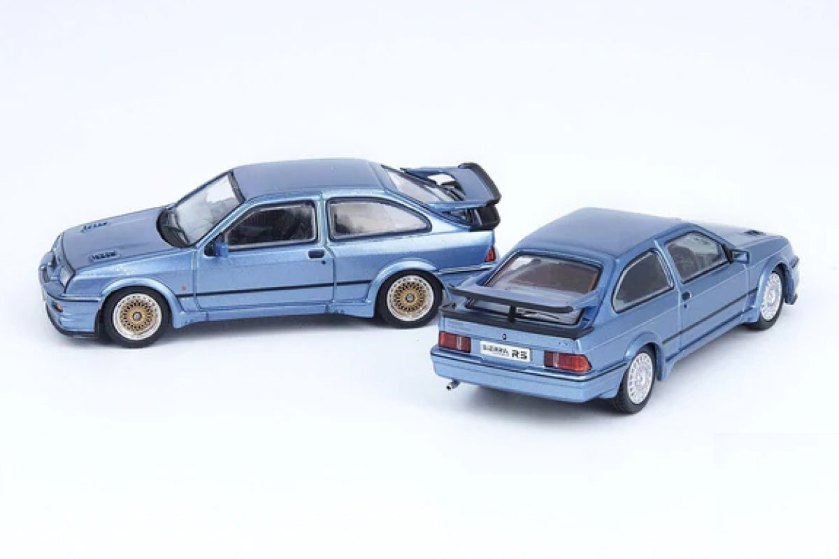 Ford Sierra RS500 Cosworth - 1986 (Moonstone Blue) with extra wheels