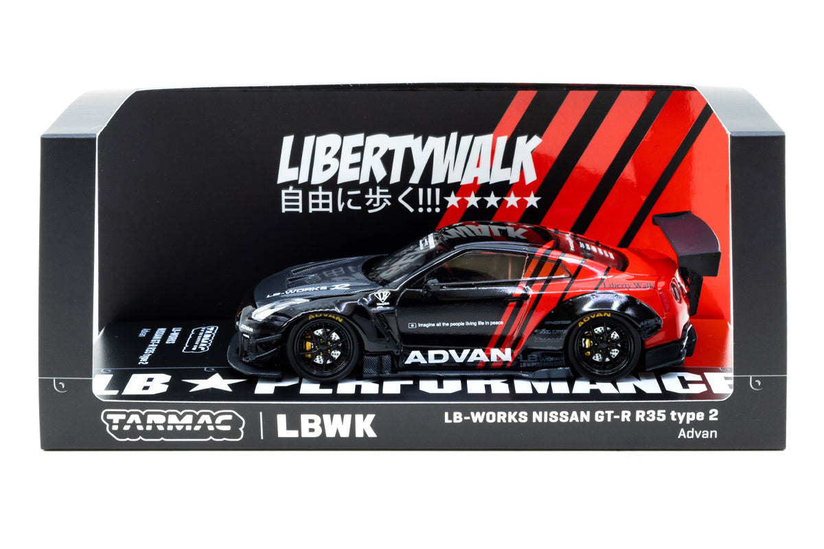1:43 - LB-WORKS Nissan GT-R R35 Type 2 Advan
