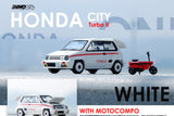 Honda City Turbo II - White "Mod Version" with Red Motorcompo