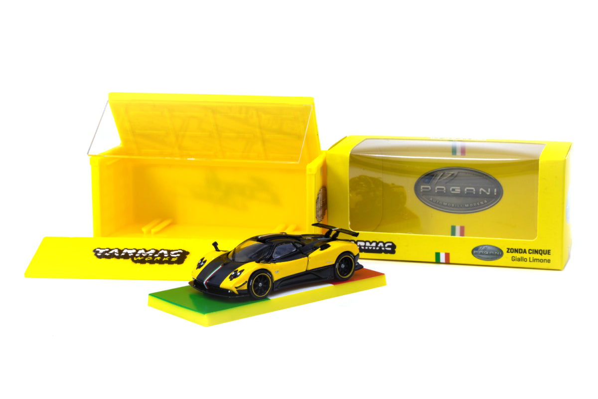 Pagani Zonda Cinque Giallo Limone Special Edition with Container - Stance Garage Limited