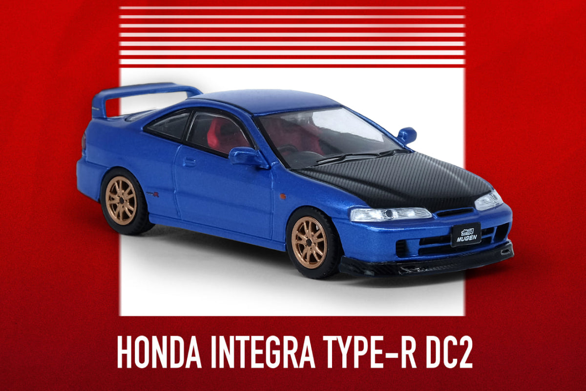 Honda Integra Type-R DC2 with extra wheels and decals (Blue)