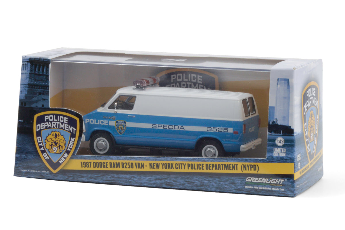1:43 - 1987 Dodge Ram B250 Van / New York City Police Dept (NYPD)