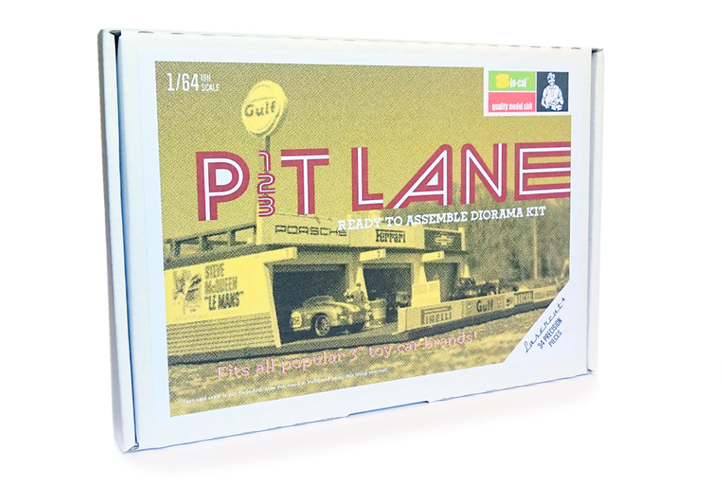 1:64 Diorama Kit - Pit Lanes 1, 2 & 3 (Gulf Oil)