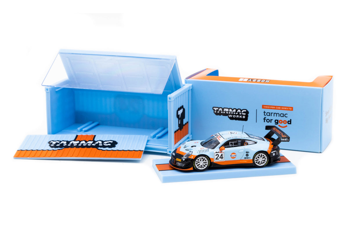 Porsche 911 GT3 R GULF 12H 2018 #24 with Container