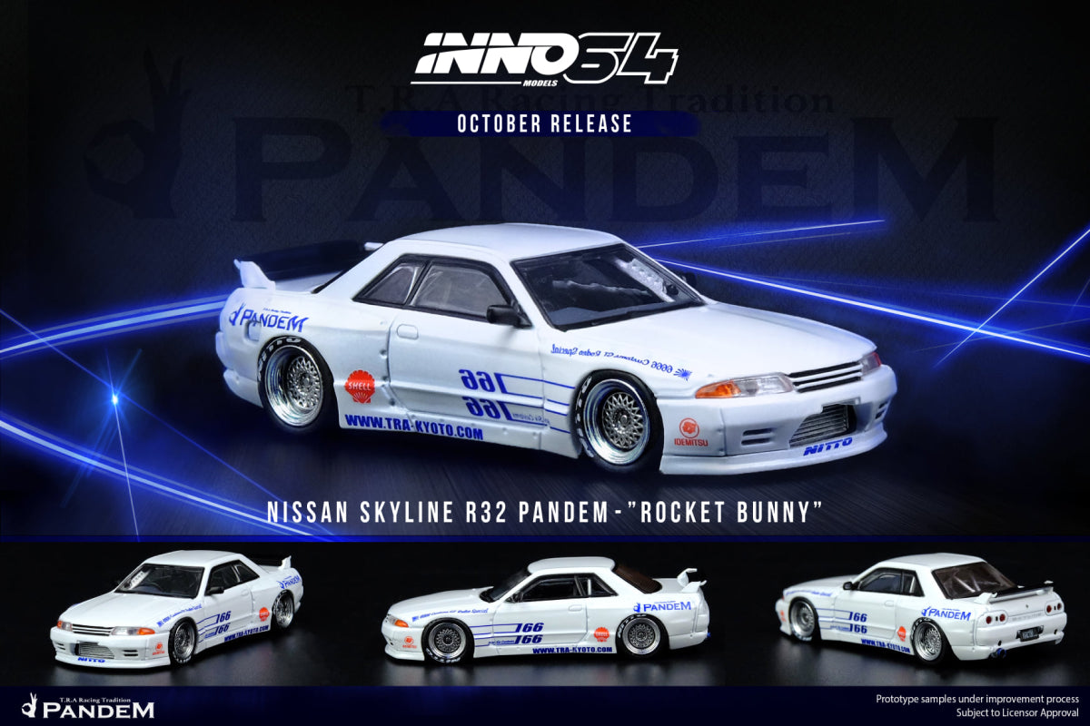 Nissan Skyline GT-R (R32) Pandem "Rocket Bunny" (White)