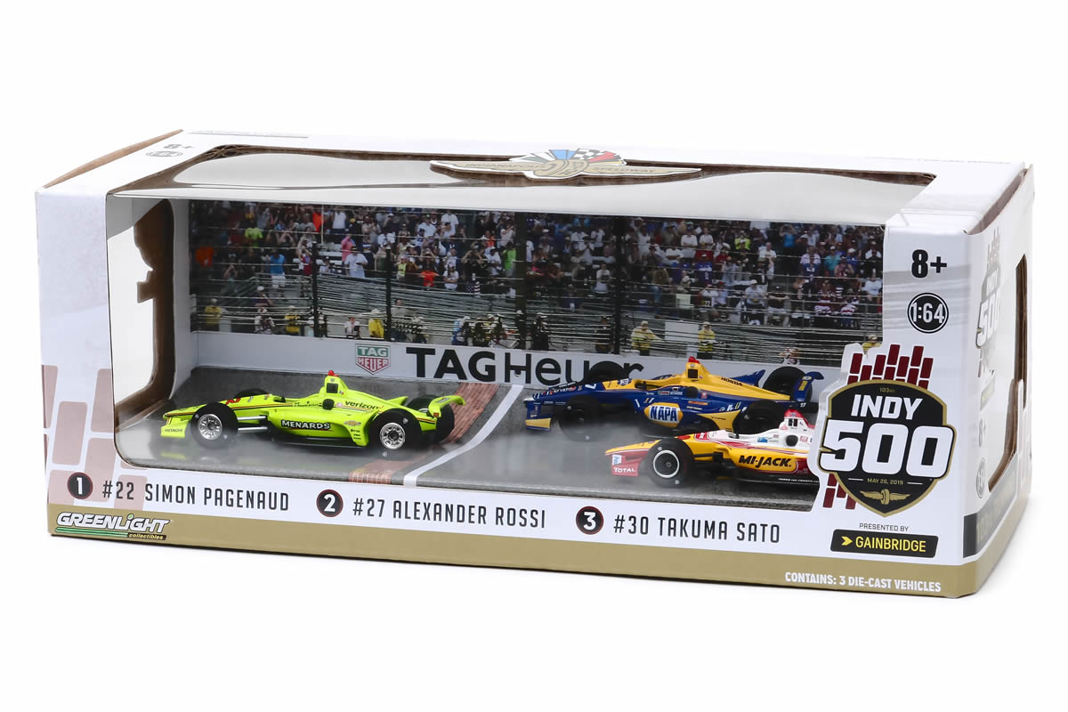2019 Indianapolis 500 Podium 3-Car Set
