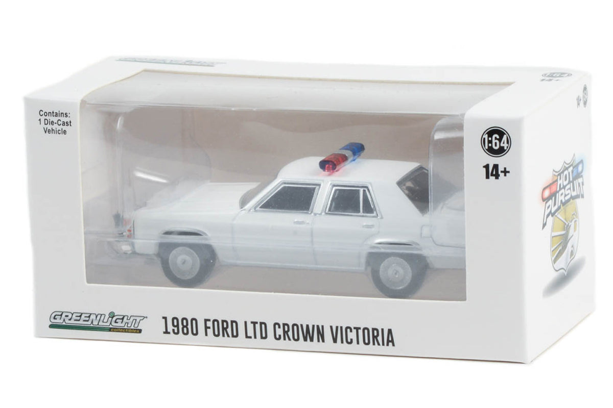 Hot Pursuit 1980-91 Ford LTD Crown Victoria with light and push bar (White)