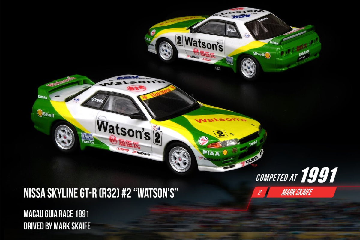 Nissan Skyline GT-R (R32) - #2 "Watson's" Macau Guia Rce 1991 Mark Skaife