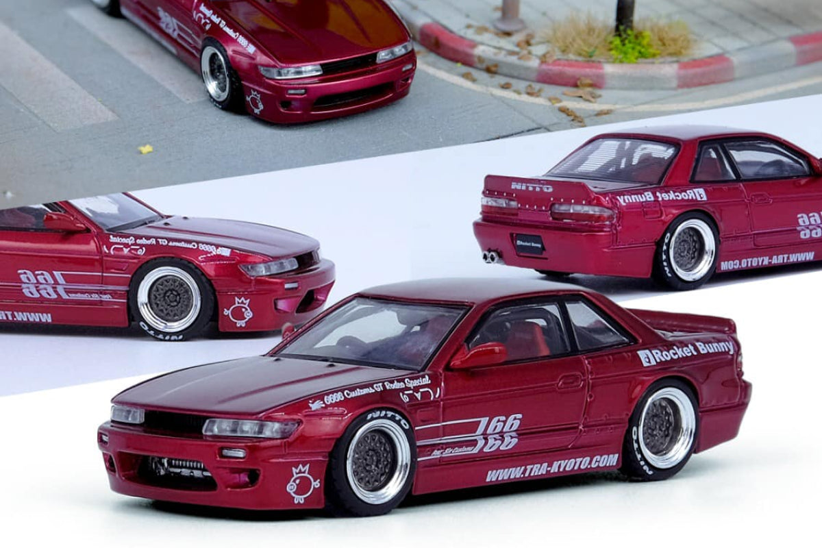 Nissan Silvia S13 (V1) "Pandem / Rocket Bunny" - Metallic Red