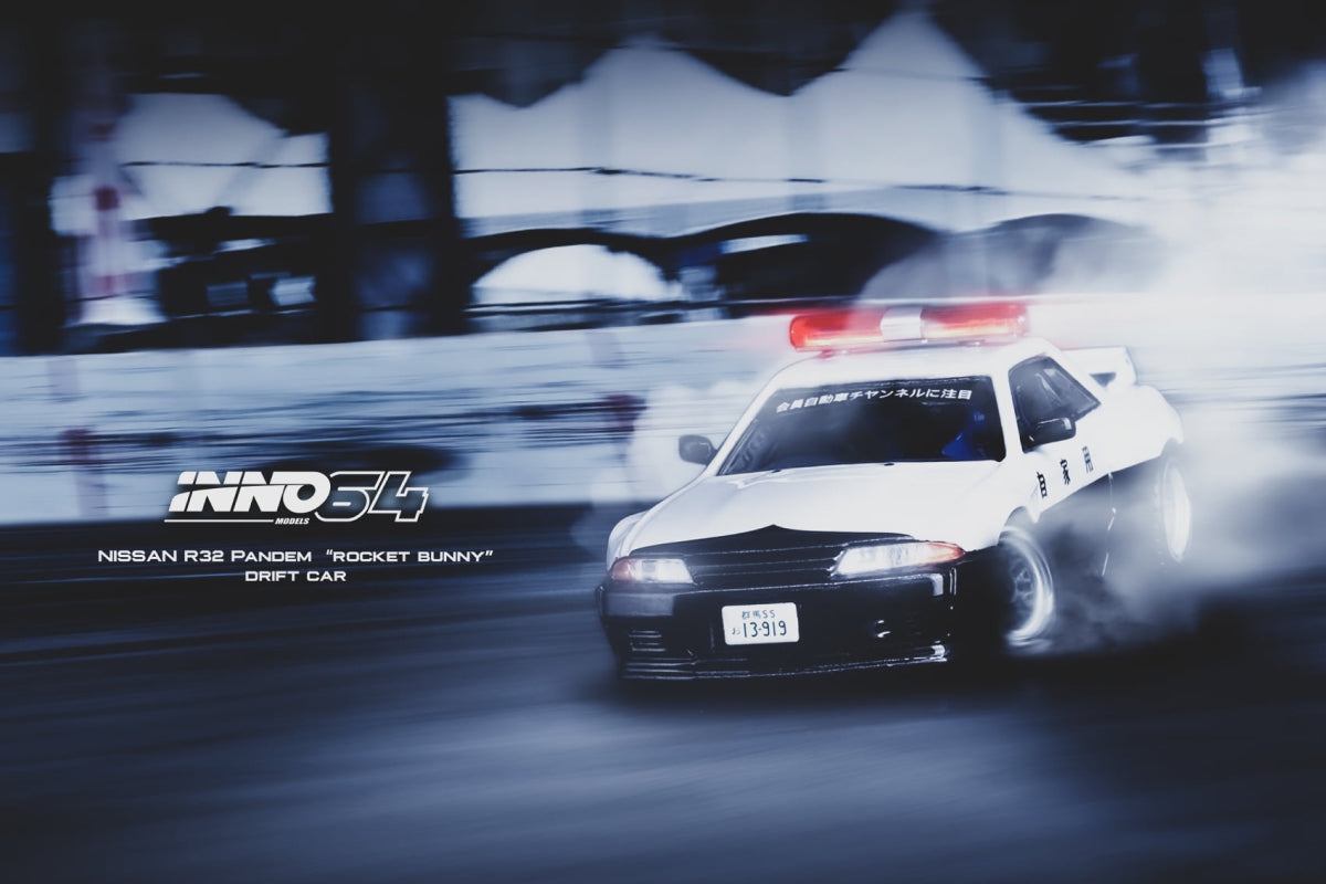 Nissan Skyline GT-R (R32) - Pandam "Rocket Bunny" Drift Car Japan Police